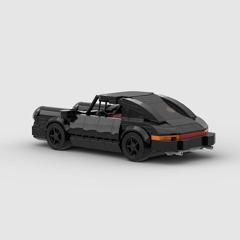 Porsche Black Bird Turbo 930 Custom Car MOC4