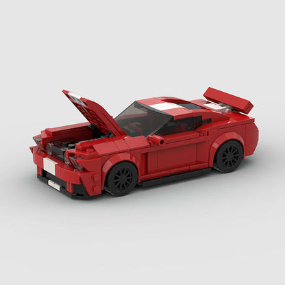 Ford Mustang Red Custom Car MOC10