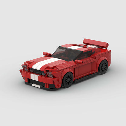 Ford Mustang Red Custom Car MOC1
