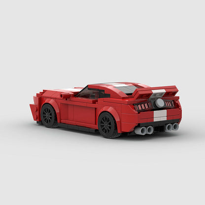 Ford Mustang Red Custom Car MOC7