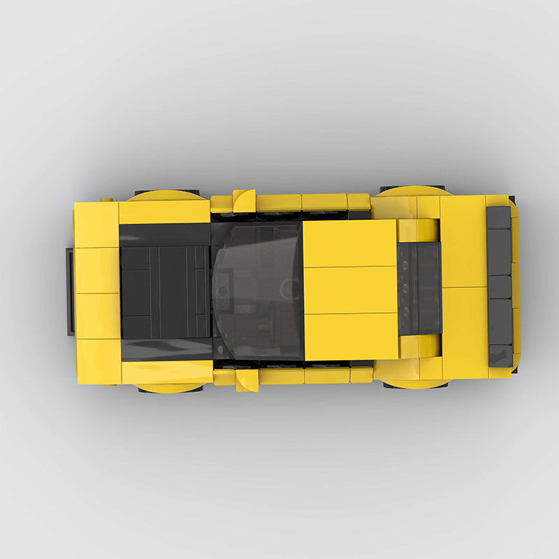 Dodge Challenger Yellow Custom Car MOC8