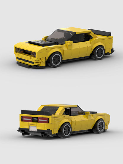 Dodge Challenger Yellow Custom Car MOC9