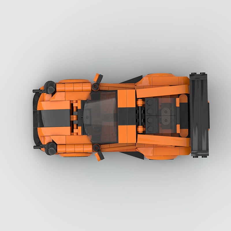 Porsche 911 GT2RS Orange Custom Car MOC16