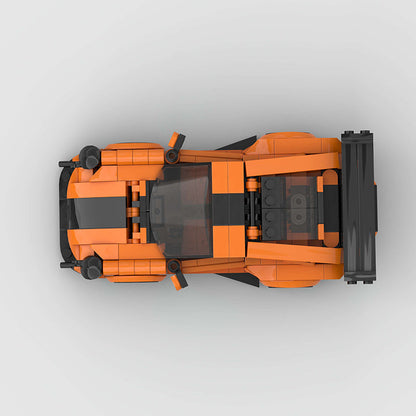 Porsche 911 GT2RS Orange Custom Car MOC16