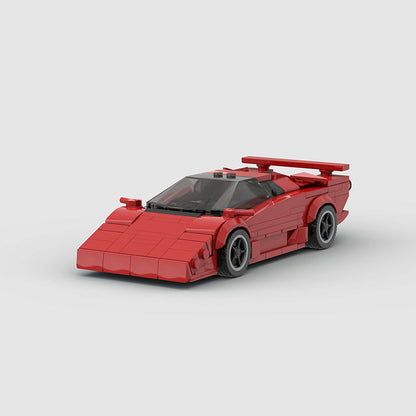 Lamborghini Countach Classic Red Custom Car MOC2