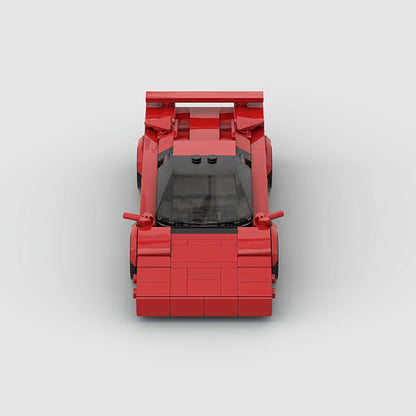 Lamborghini Countach Classic Red Custom Car MOC7