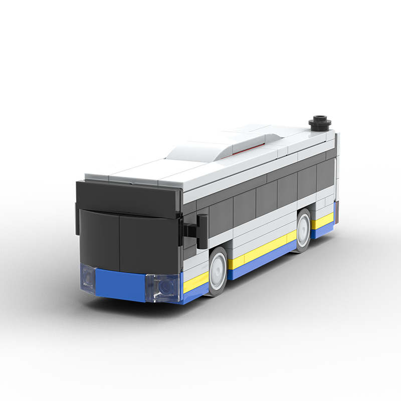 Blue Bus City Transport Custom Car MOC1