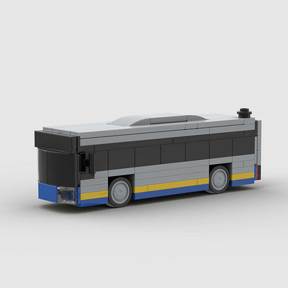 Blue Bus City Transport Custom Car MOC3