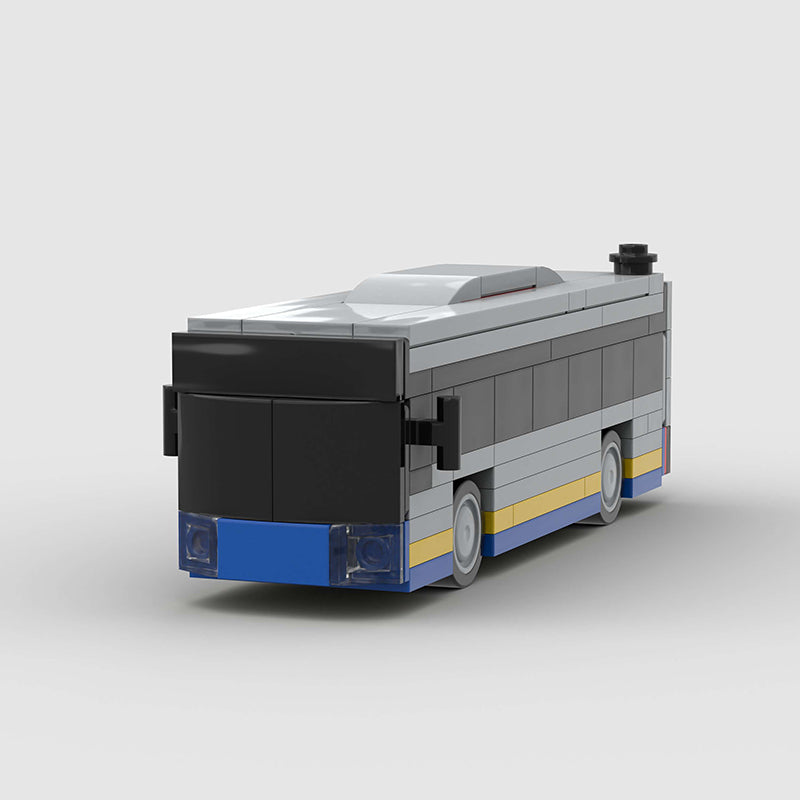 Blue Bus City Transport Custom Car MOC2