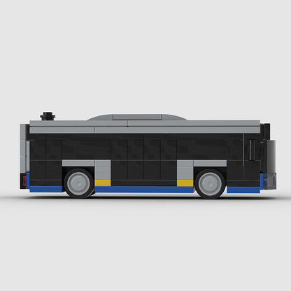 Blue Bus City Transport Custom Car MOC5
