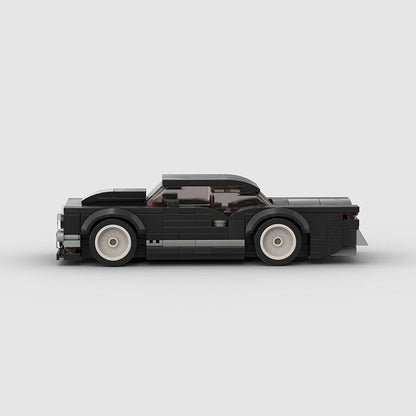 Vintage Black Muscle Car Custom Car MOC3