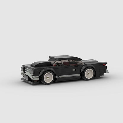Vintage Black Muscle Car Custom Car MOC2