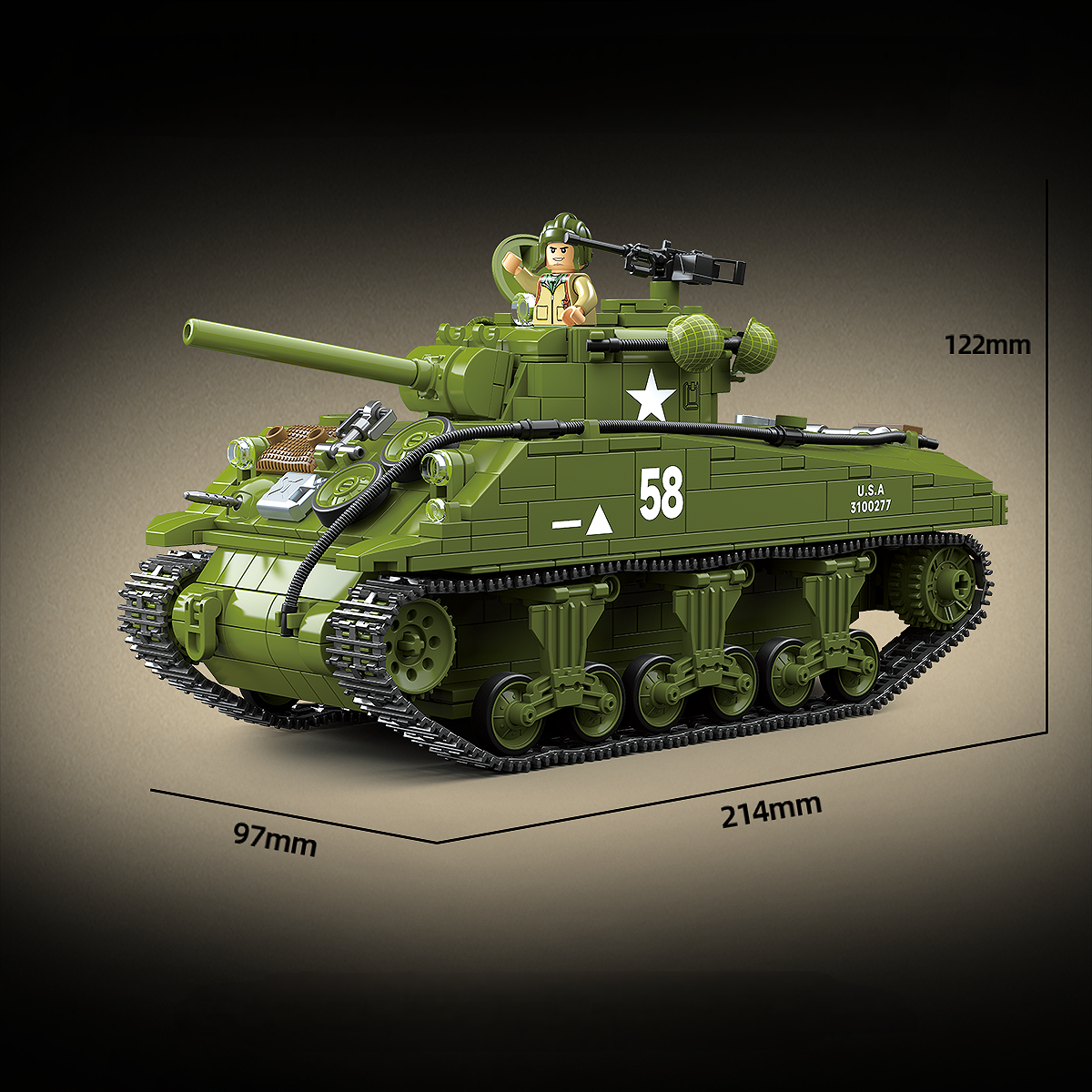 WW2 United States M4A3 Sherman Medium Tank3
