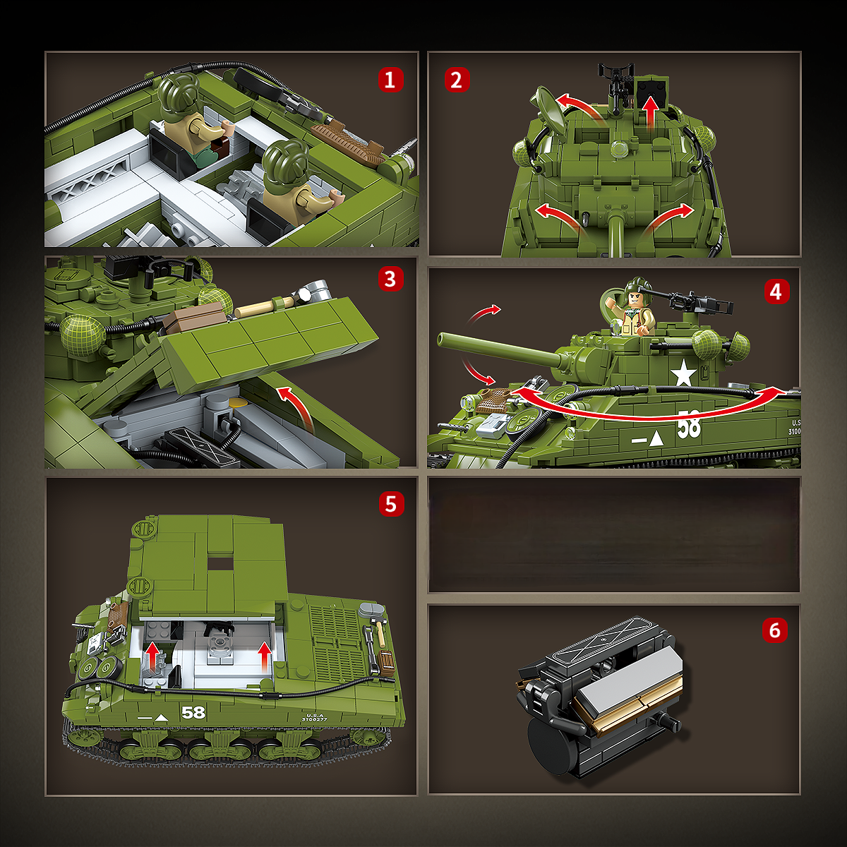WW2 United States M4A3 Sherman Medium Tank4