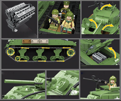 WW2 M4A1 USA Sherman Tank4