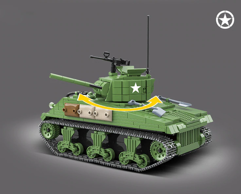 WW2 M4A1 USA Sherman Tank2