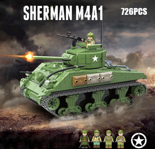 WW2 M4A1 USA Sherman Tank1