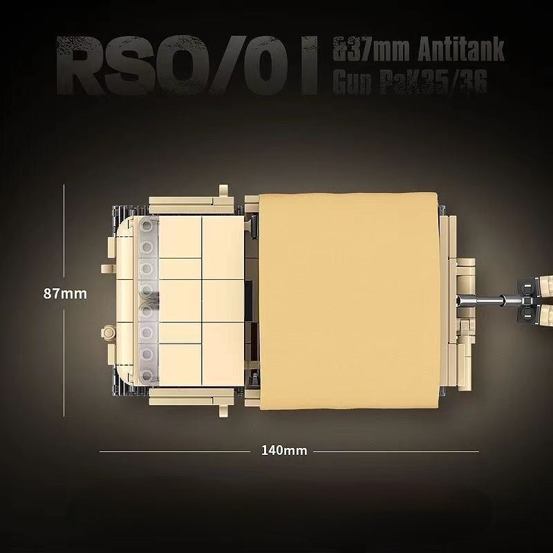 WW2 German Raupenschlepper Ost/01 RSO x PaK 35/366