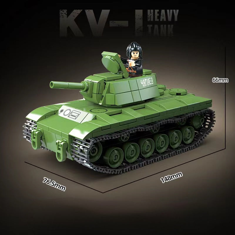 WW2 Soviet Army KV-1 Heavy Tank (Mini)2