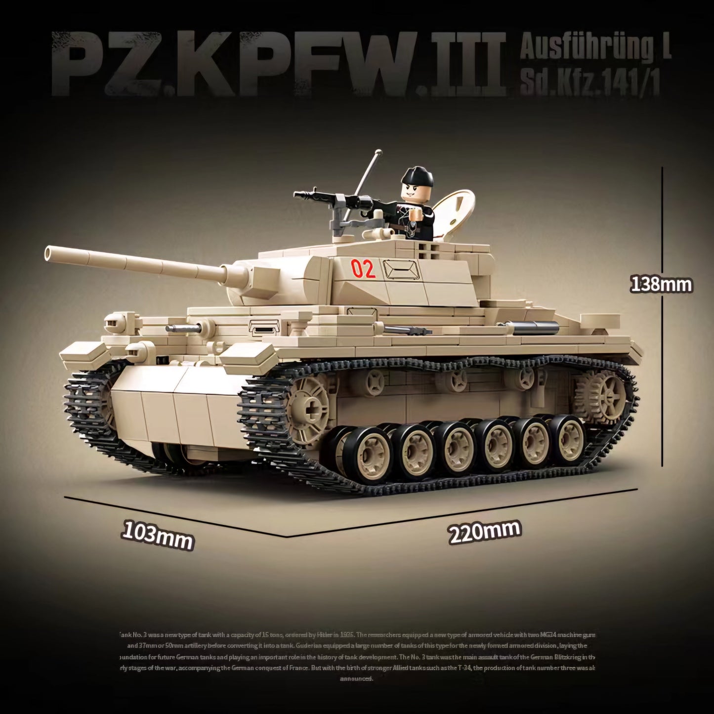 WW2 German Panzer III Ausf. L Medium Tank3