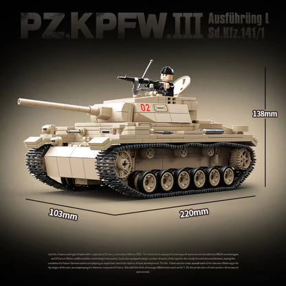 WW2 German Panzer III Ausf. L Medium Tank3