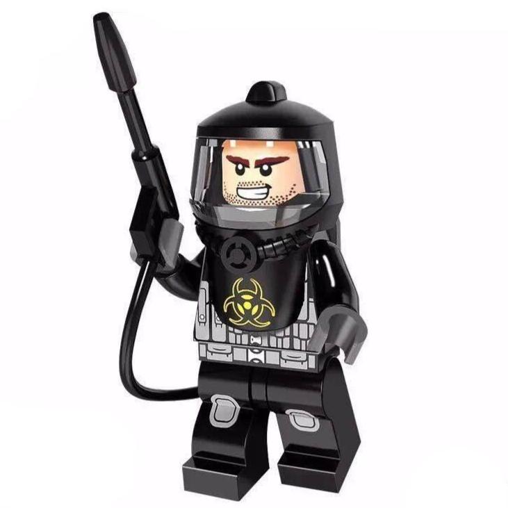 Hazmat Guy Black Suit custom Collectable Series Minifigure1