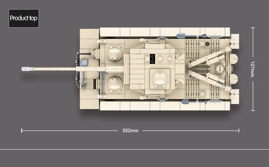 WW2 German Tiger Heavy Tank 1317
