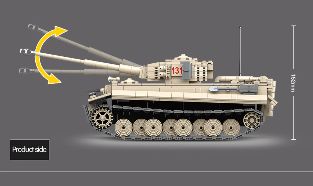WW2 German Tiger Heavy Tank 1316