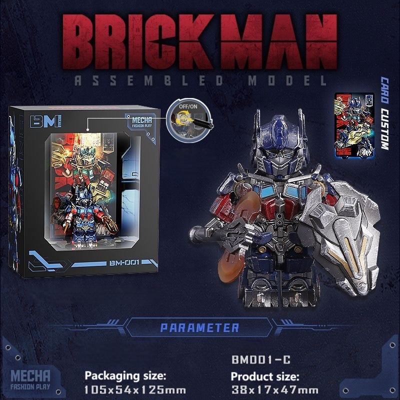 Transformation Robot Mini Action Fiqure King Kong Optims Prima Movie Building Blocks Assembling Toy Children Birthday Toys Gift