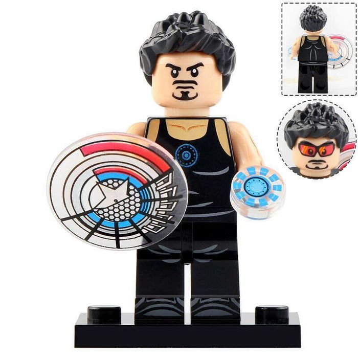 Tony Stark Iron Man Custom Marvel Superhero Minifigure1