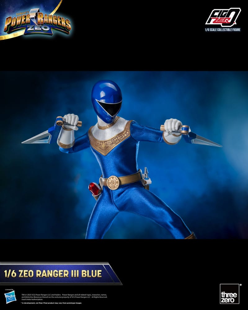 Power Rangers Zeo FigZero Action Figure 1/6 Ranger III Blue 30cm4