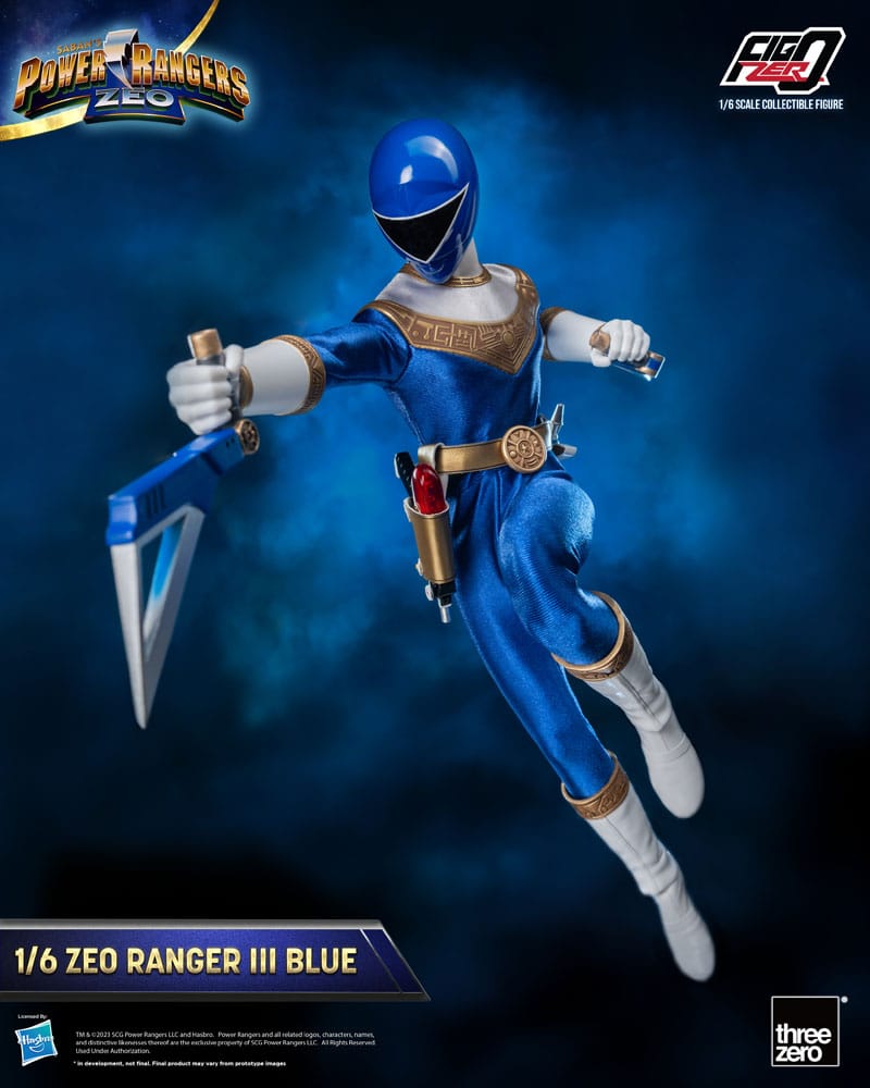 Power Rangers Zeo FigZero Action Figure 1/6 Ranger III Blue 30cm5