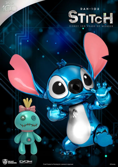 Disney 100 Years of Wonder Dynamic 8ction Heroes Action Figure 1/9 Stitch (Lilo & Stitch) 16cm2