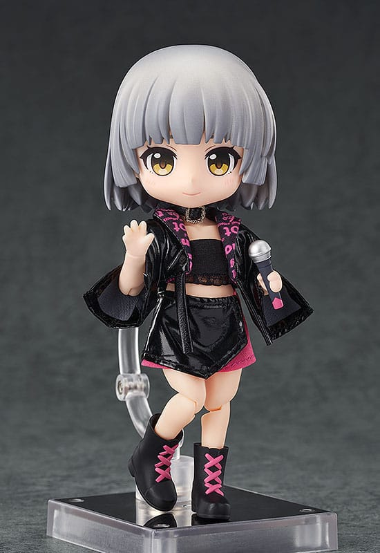 Original Character Accessories for Nendoroid Doll Figures Outfit Set: Idol Outfit - Girl (Rose Red)4