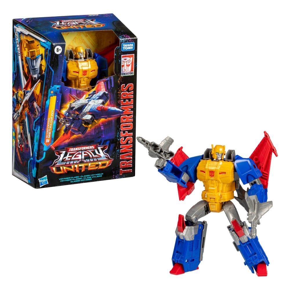 Transformers Generations Legacy United Voyager Class Action Figure G1 Universe Metalhawk 18cm3