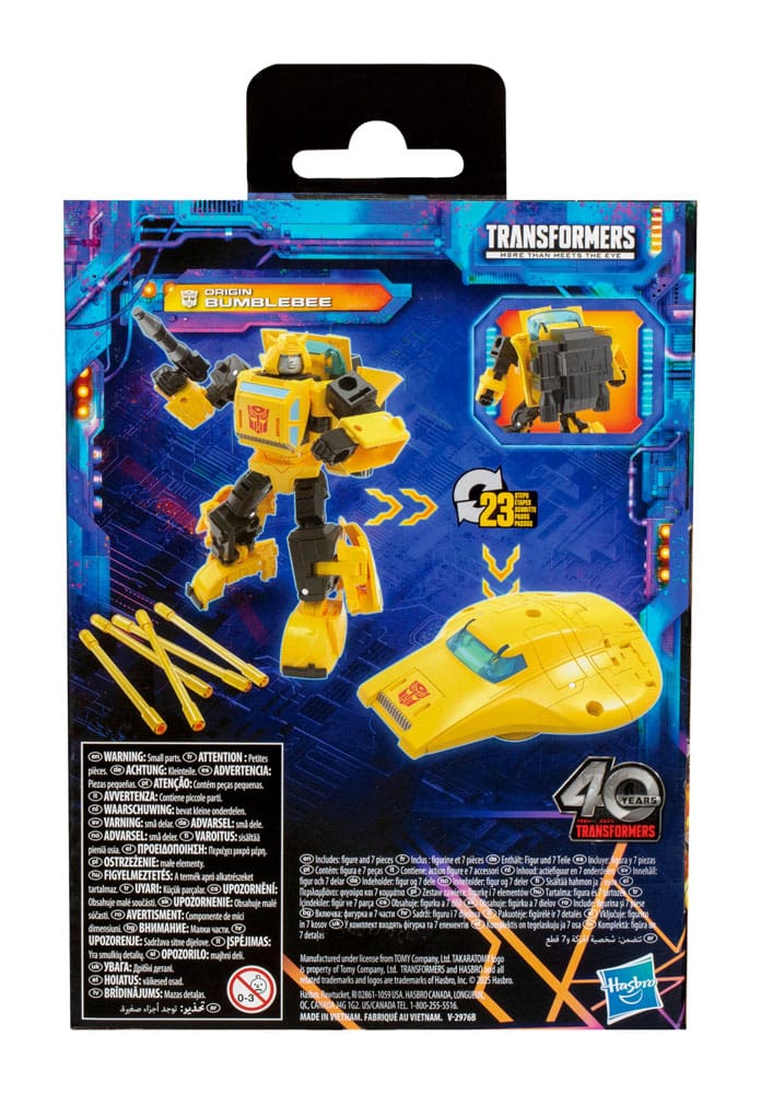 Transformers Generations Legacy United Deluxe Class Action Figure Origin Bumblebee 14cm12
