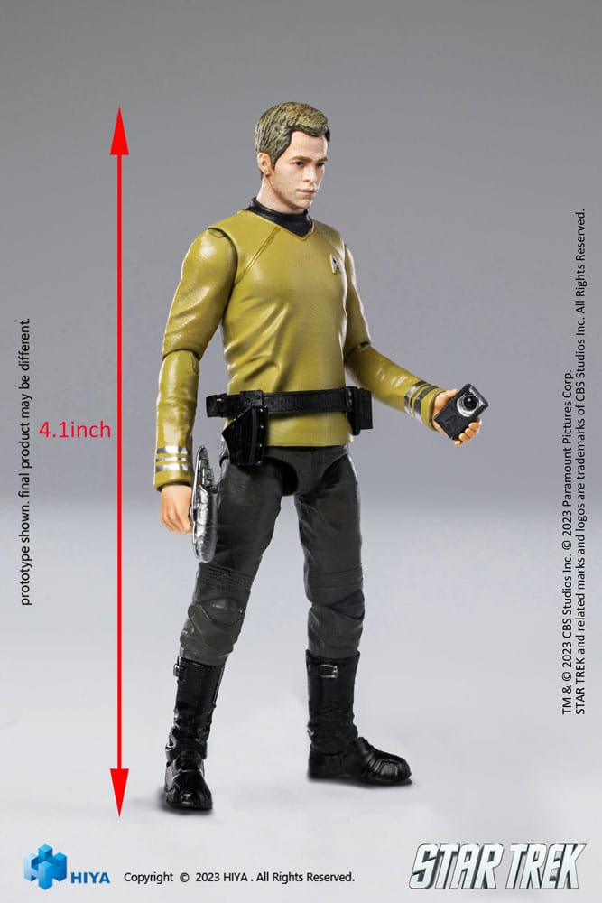 Star Trek Exquisite Mini Action Figure 1/18 Star Trek 2009 Kirk 10cm13