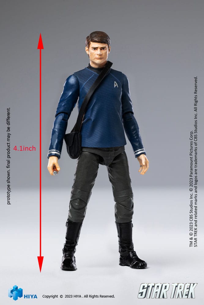 Star Trek Exquisite Mini Action Figure 1/18 Star Trek 2009 McCoy 10cm13