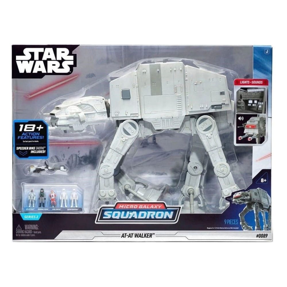 Star Wars Micro Galaxy Squadron Feature Vehicle with Figures Assult Class AT-AT 24cm3