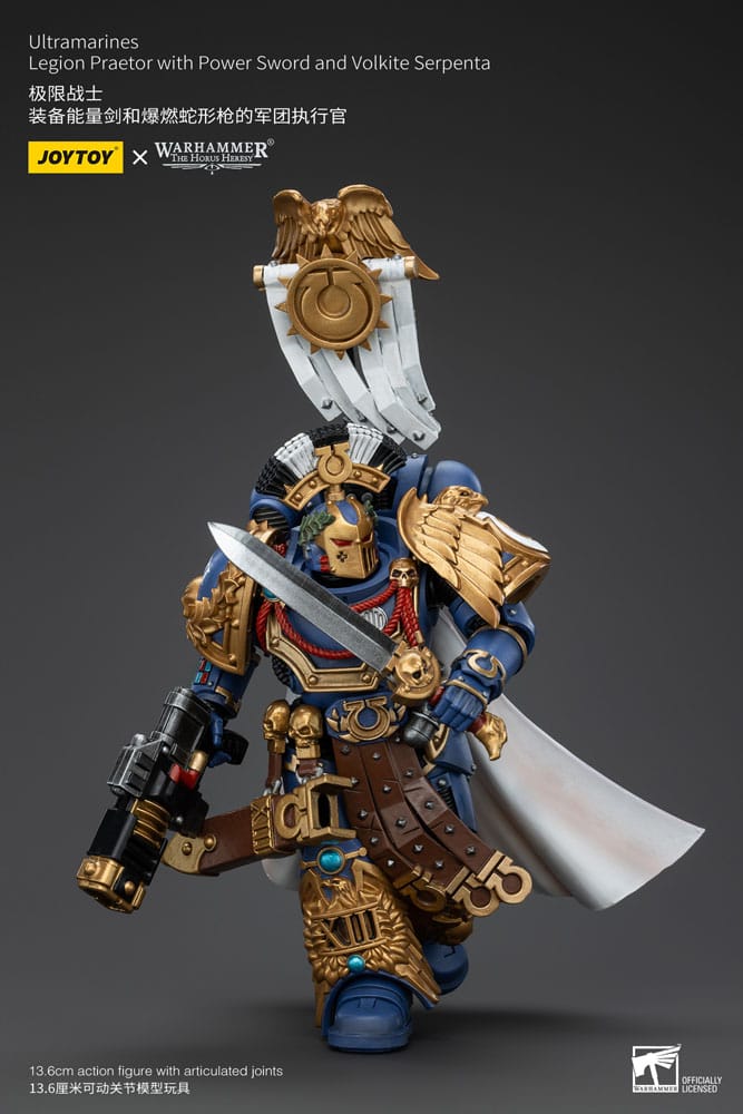 Warhammer The Horus Heresy Action Figure 1/18 Ultramarines Legion Praetor with Power Sword and Volkite Serpenta 20cm5