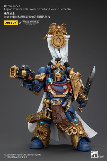 Warhammer The Horus Heresy Action Figure 1/18 Ultramarines Legion Praetor with Power Sword and Volkite Serpenta 20cm6