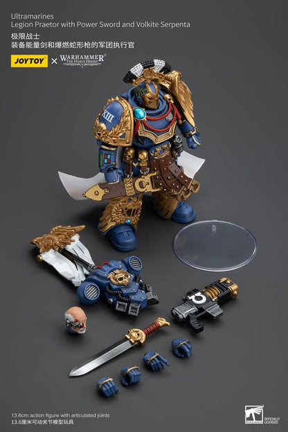 Warhammer The Horus Heresy Action Figure 1/18 Ultramarines Legion Praetor with Power Sword and Volkite Serpenta 20cm10