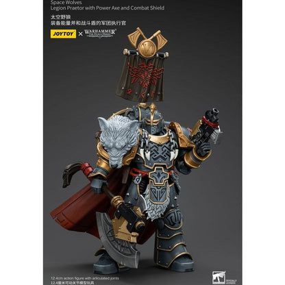Warhammer The Horus Heresy Action Figure 1/18 Space Wolves Legion Praetor with Power Axe and Combat Shield 12cm2