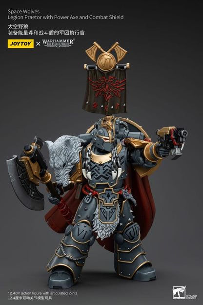 Warhammer The Horus Heresy Action Figure 1/18 Space Wolves Legion Praetor with Power Axe and Combat Shield 12cm4