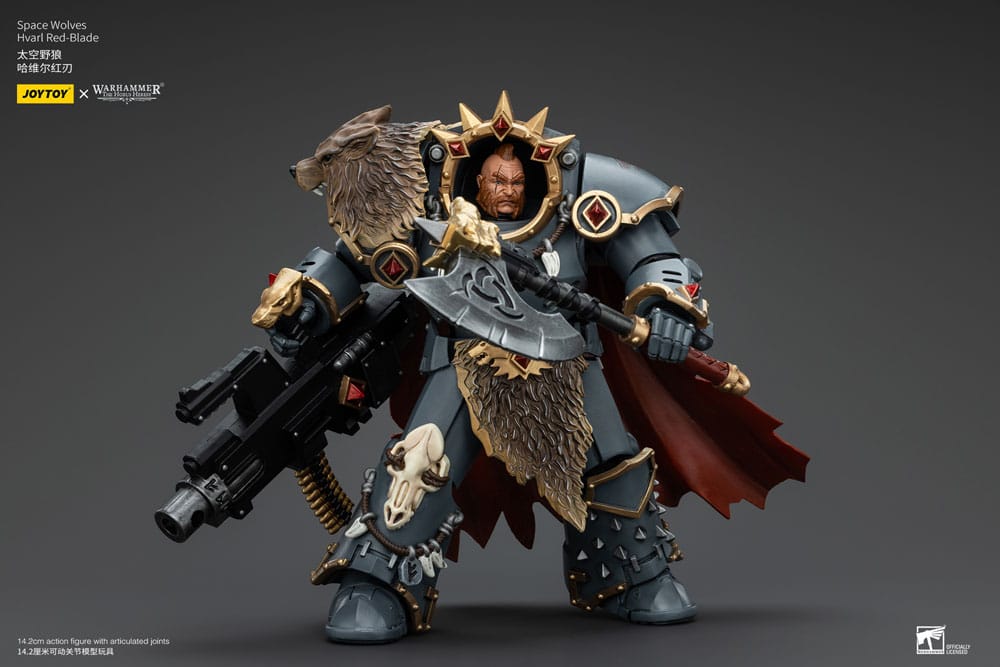 Warhammer The Horus Heresy Action Figure 1/18 Space Wolves Hvarl Red-Blade 14cm6