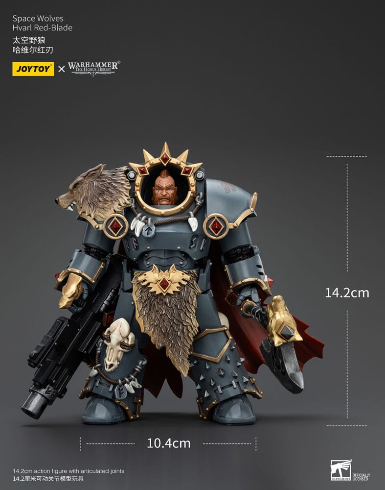 Warhammer The Horus Heresy Action Figure 1/18 Space Wolves Hvarl Red-Blade 14cm10