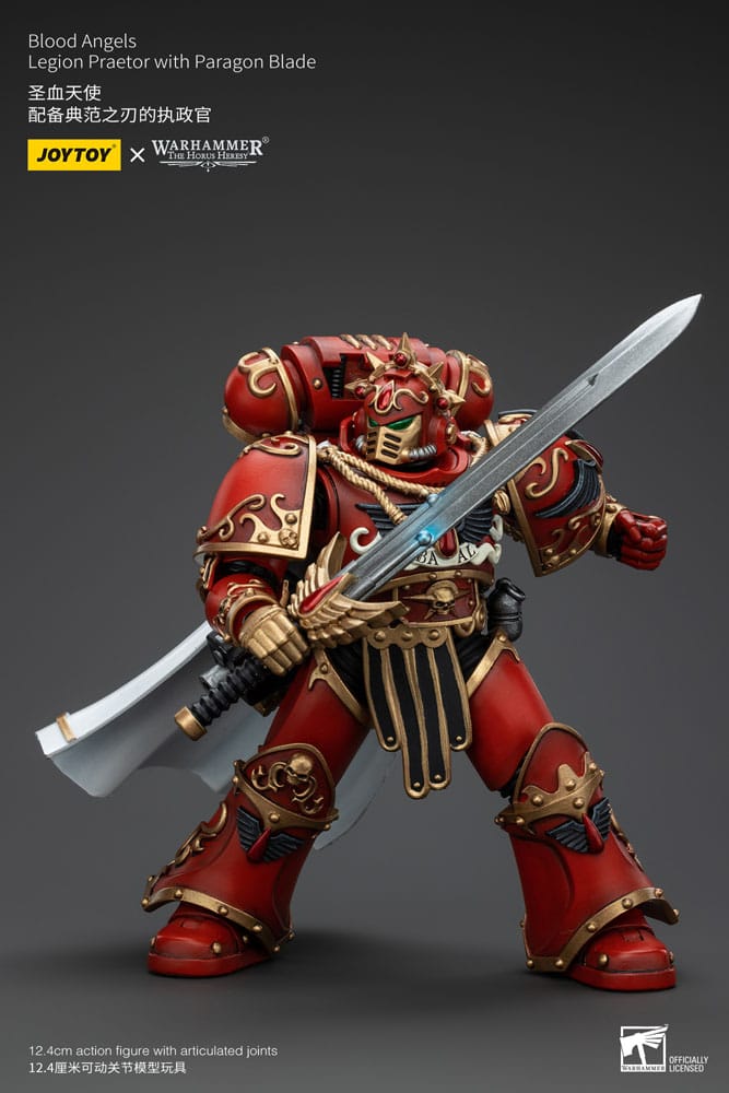 Warhammer The Horus Heresy Action Figure 1/18 Blood Angels Legion Praetor with Paragon Blade 13cm4