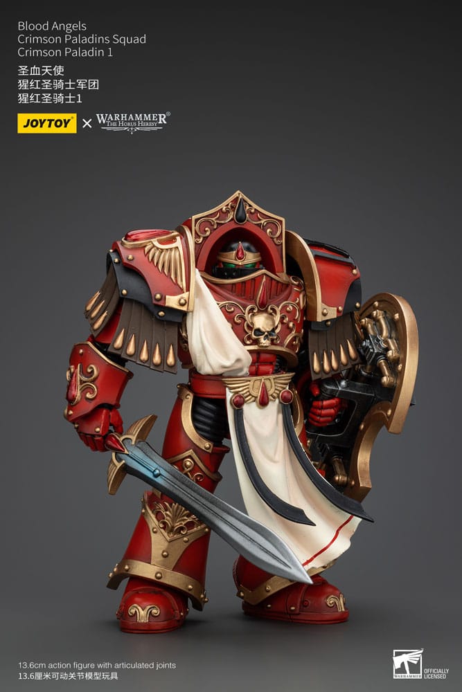 Warhammer The Horus Heresy Action Figure 1/18 Blood Angels Crimson Paladins Squad Crimson Paladin 1 14cm4
