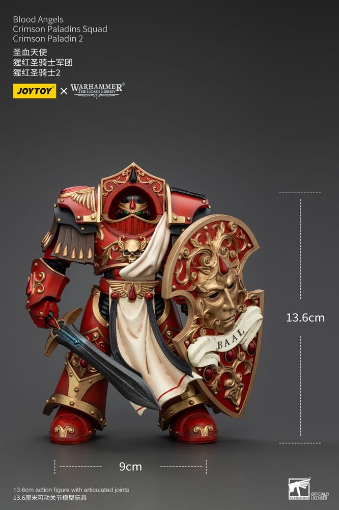 Warhammer The Horus Heresy Action Figure 1/18 Blood Angels Crimson Paladins Squad Crimson Paladin 2 14cm12
