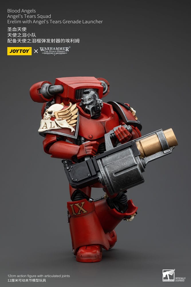 Warhammer The Horus Heresy Action Figure 1/18 Blood Angels Angel's Tears Squad Erelim with Angel's Tears Grenade Launcher 12cm5